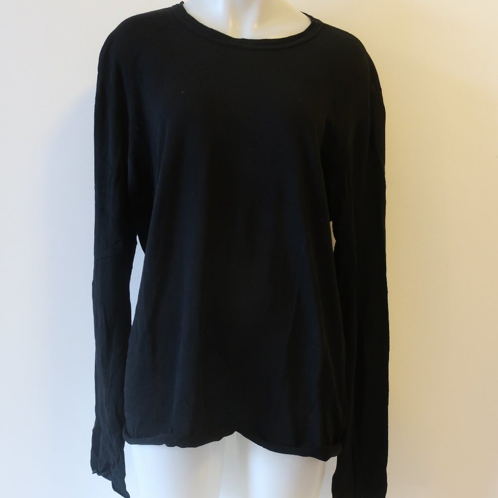 GENERRA BLACK LONG SLEEVE PULLOVER SHIRT XL *